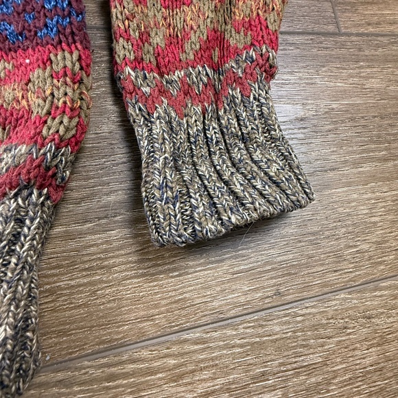 GANT Vintage Hand Framed Crewneck Sweater Brown Size M Patterned 90's - Picture 4 of 11